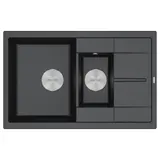 Кухонная мойка Paulmark Flugen 60/1,5 (775*495) Черный гранит BL