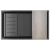 Кухонная мойка Paulmark Next-multi sink 74 UNI (740*450) Вороненая сталь GM