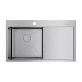 Кухонная мойка Omoikiri Akisame 86-IN-L (4993760) нержавеющая сталь