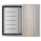 Кухонная мойка Paulmark Next-multi sink 54 UNI (540*450) Брашированная сталь BS