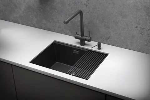 Кухонная мойка Granula KS-6045U (600*445) Черный Матовый