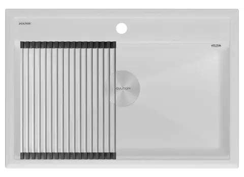 Кухонная мойка Paulmark Stepia 80 (750*510) Белый матовый 431/WH