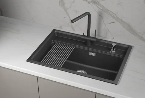Кухонная мойка Granula KS-7301i (730*510) Черный