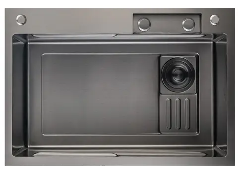 Кухонная мойка Granfest Metal 7545 (750*450) PVD Графит